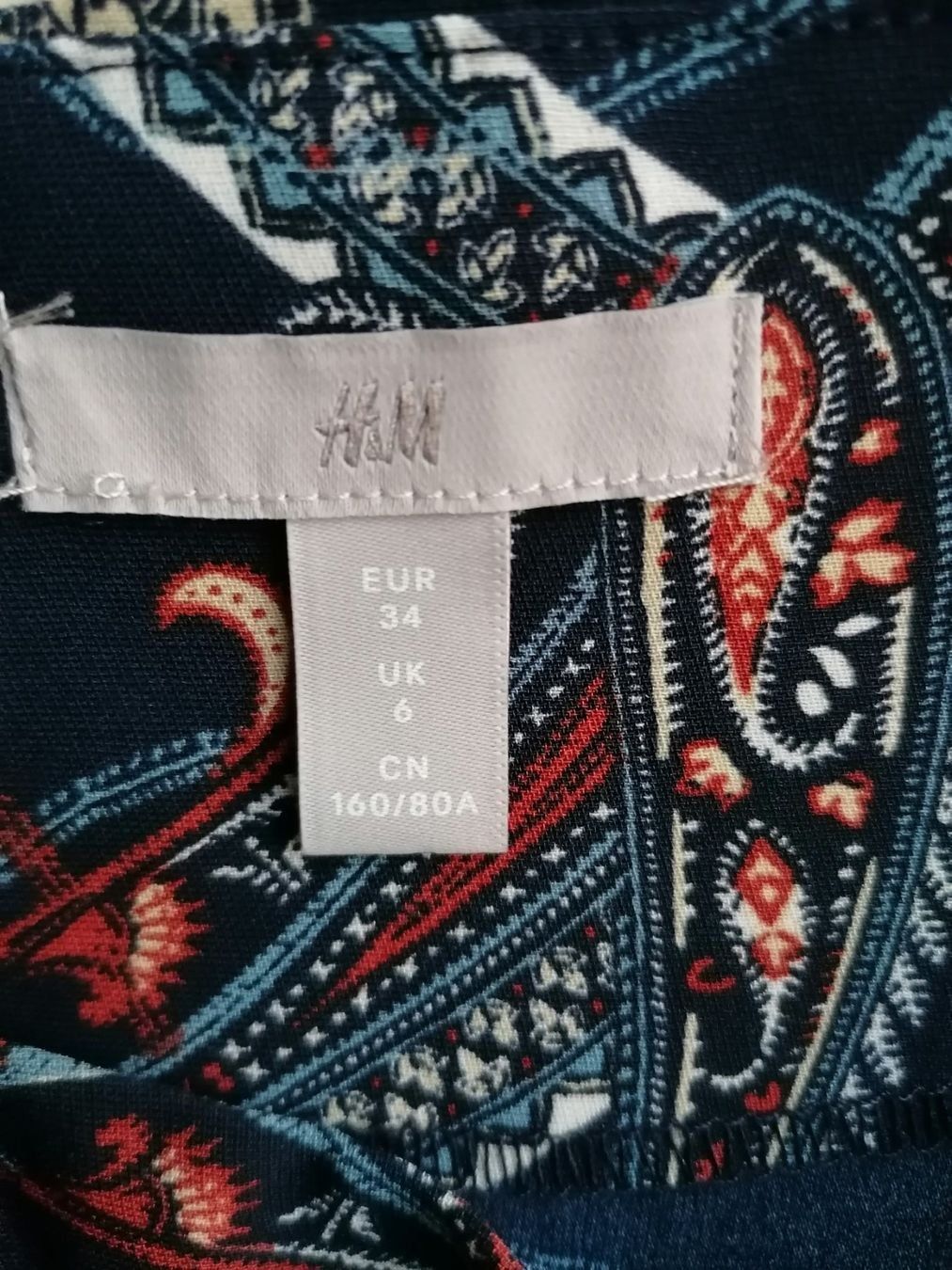 H&M Kleider: Kleid, Paisley Muster, Gr. 34, neuwertig – Neu (gemäss Beschreibung) aus Emmen von Tigerlady 7