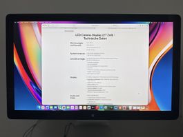 Apple LED Cinema Display 27 Zoll Monitor guter Zustand
