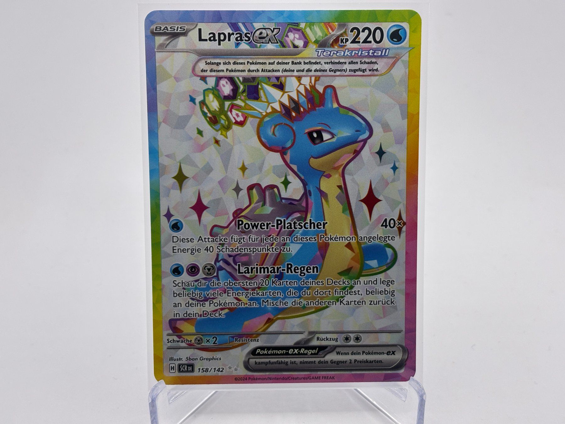Pokémon Carte collezionabili: Stellarkrone - Lapras ex  (SCR 158) - DE – Nuovo (secondo la descrizione) da Allschwil venduto da Bullach