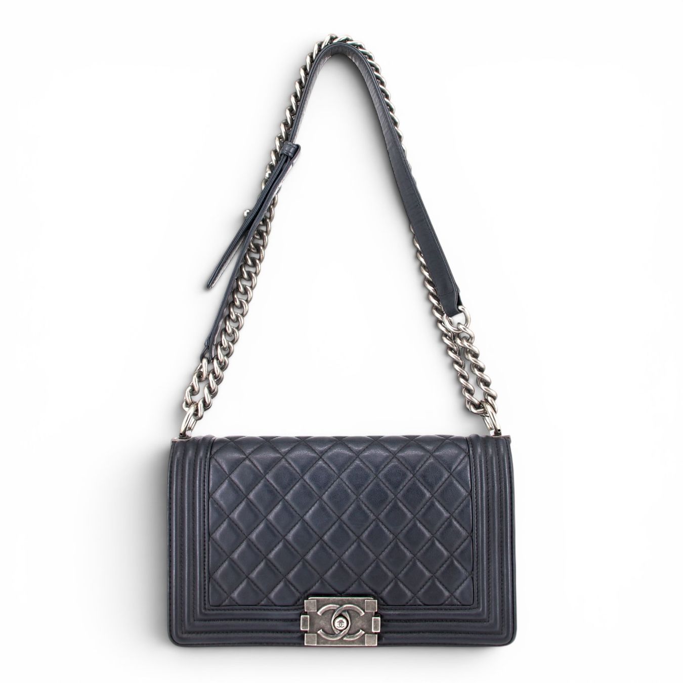 Chanel Borse da donna: Chanel Medium Boy schwarz RHW – Usato da Binningen venduto da Designerlabels
