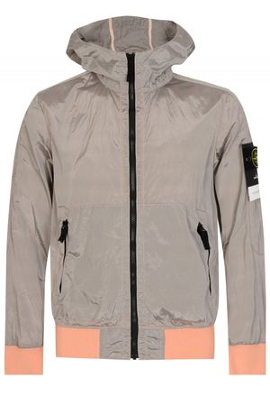 STONE ISLAND | NYLON METAL WATRO HOODED JACKET SILVER | XL