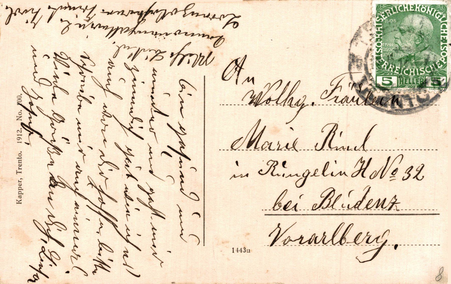 Cartoline postali: Trento. – Usato da Bronschhofen venduto da Astore 1