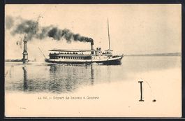 AK Genève, Départ de bateau Geneve