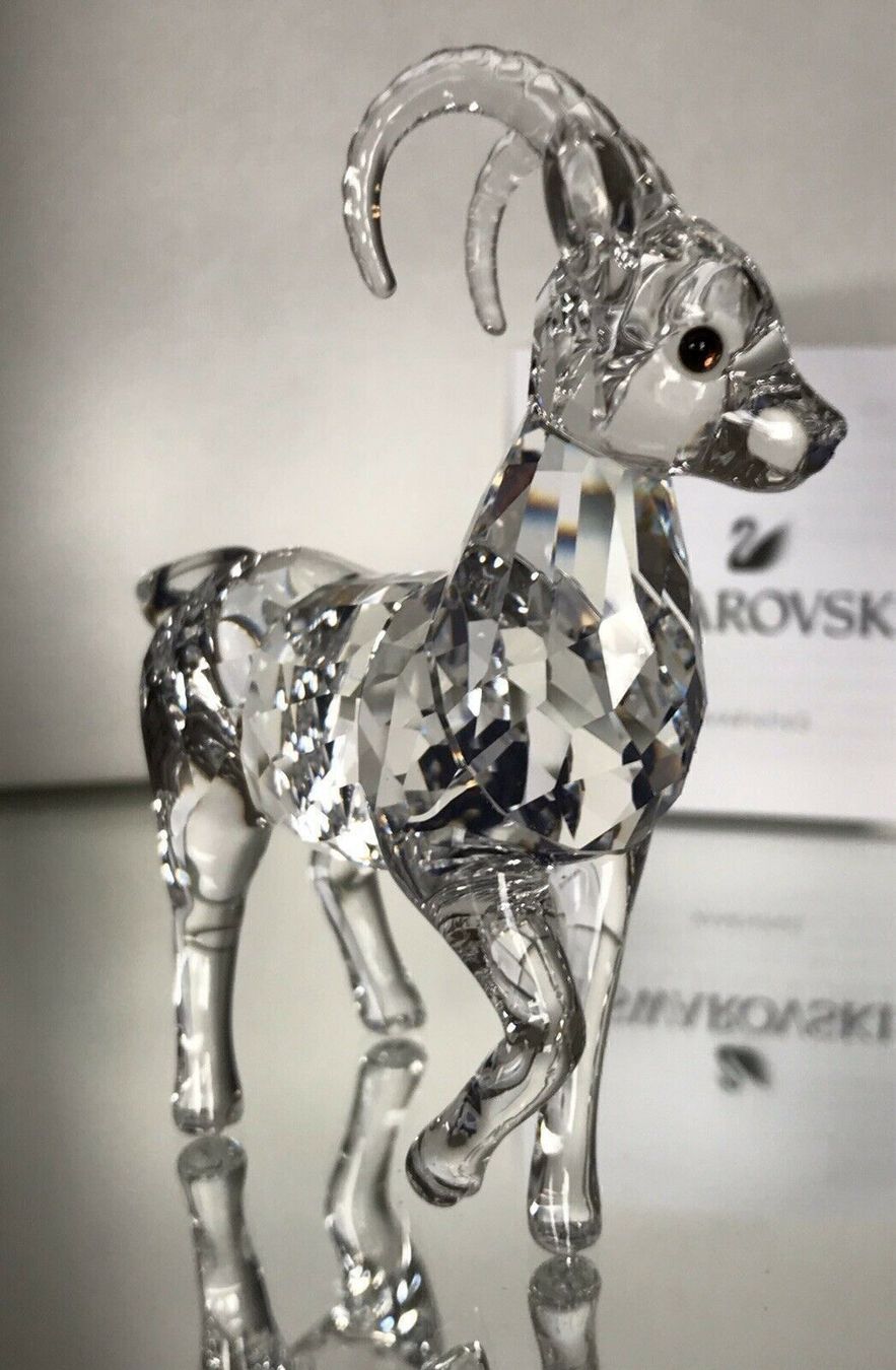 Swarovski Statuette: SWAROVSKI** Steinbock ** neu – Nuovo e nell'imballaggio originale da Regensdorf venduto da Brithiskurzhaar5 2