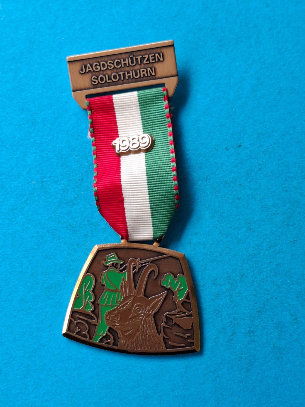 Medaglie: Gemse Jagd Jäger 1989 (u921) – Usato da Schwanden GL venduto da Suvorov 2