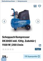 Scheppach kompressor dk30ox | 1100 w | 200 l/min