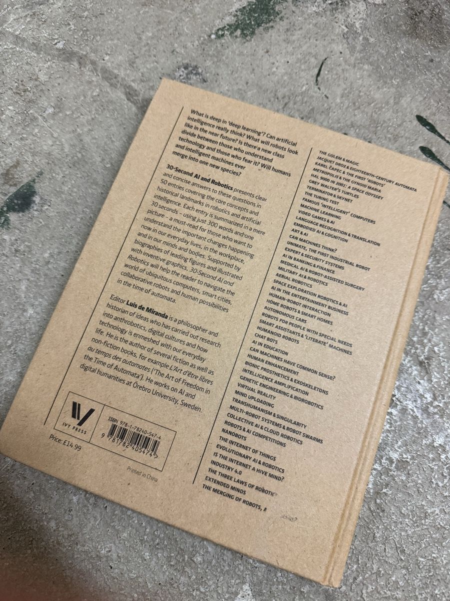 Bücher: 30-Second AI and Robotics Book - Guide into the Future! – Gebraucht aus Zürich von sar_bv7l 1