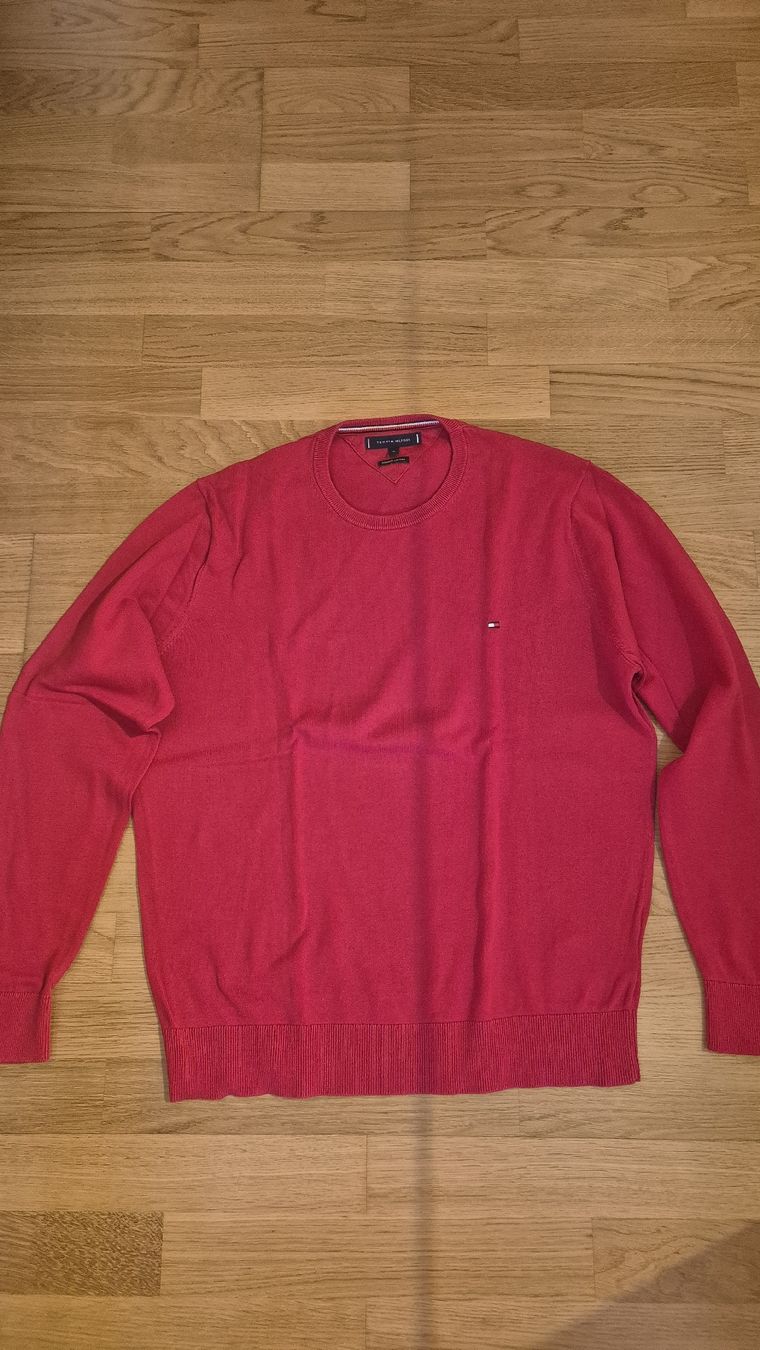 Tommy Hilfiger Maglioni & Felpe: Tommy Hilfiger Pullover rot Baumwolle Grösse M – Usato da Riehen venduto da schneider.jcl
