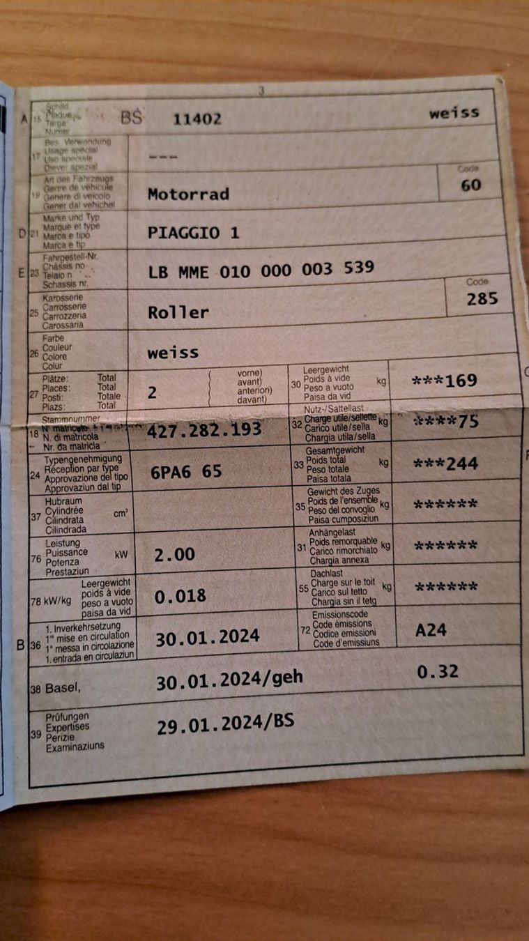Piaggio Strada: E-Motorrad – Usato da Basel venduto da thi_sd5l 6
