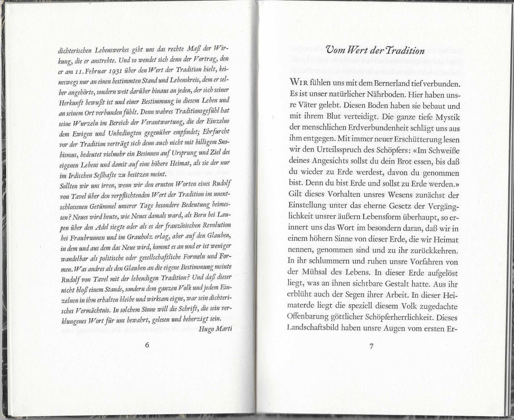Libri: Rudolf von Tavel  Vom Wert der Tradition – Usato da Flims - Dorf venduto da Stagediver 2