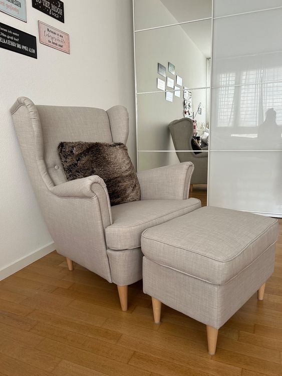 Ohrensessel mit Hocker (IKEA) Kaufen auf Ricardo
