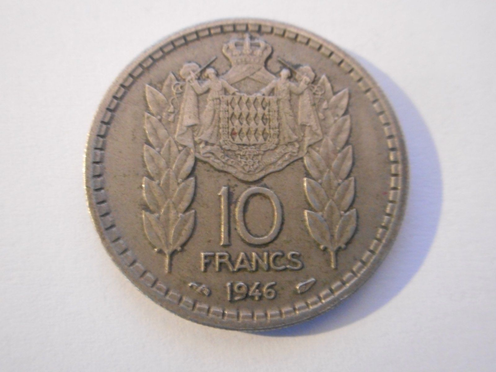 Tutti le monete: 1946  10 Francs  Monaco – Usato da Kriegstetten venduto da pizlad2010 1