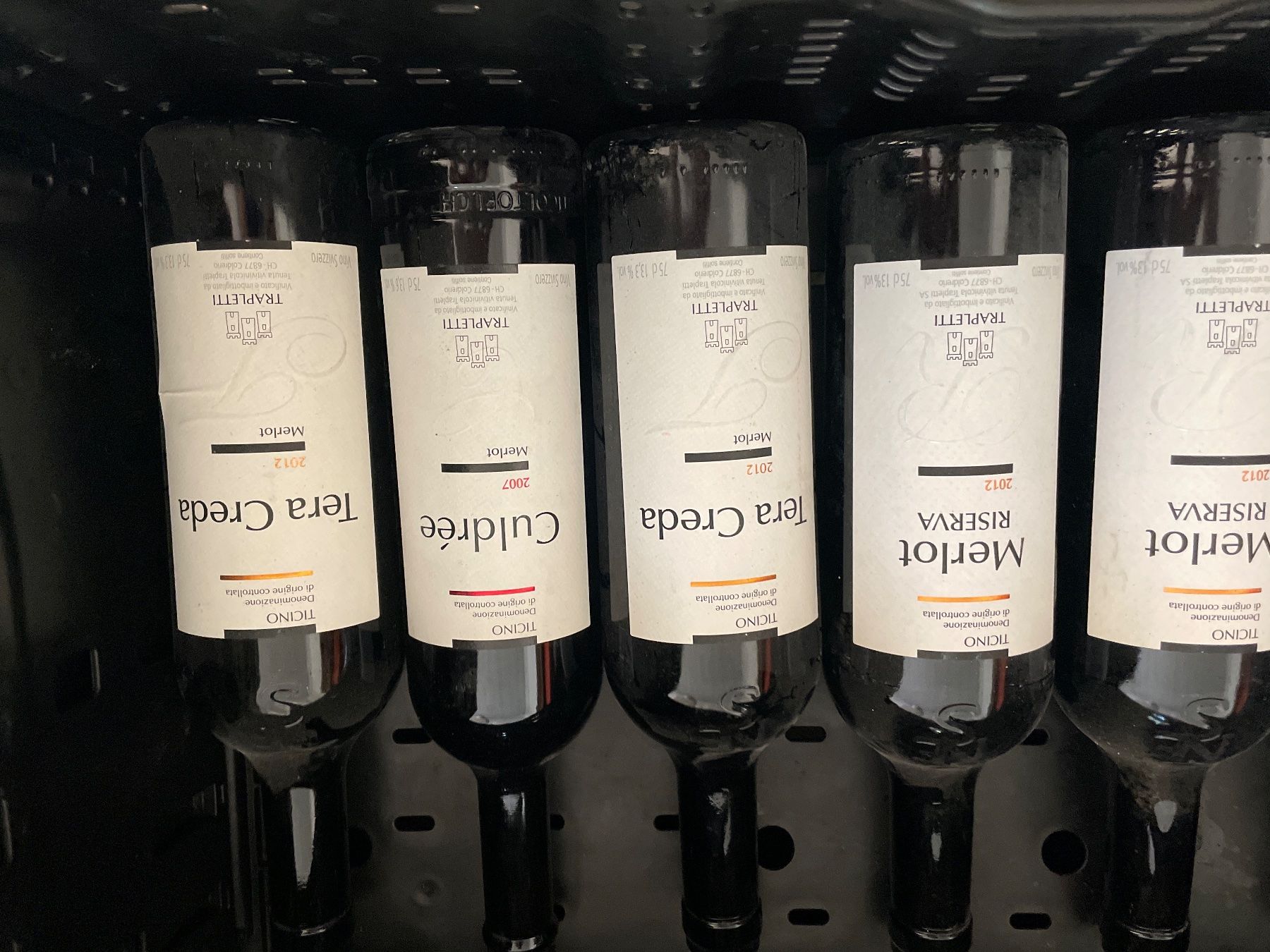 Wein: 7 Fladchen Tessiner Rotwein Trapletti – Gebraucht aus Hölstein von kolumbus1964 2
