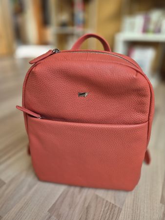 Neuer BraunBüffel Leder Rucksack darkcoral