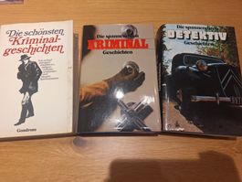 3 Kriminalgeschichten Buch Set gebrauchter Zustand