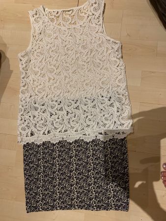 Minijupe mit passendem Oberteil, S