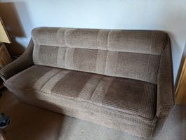 Braunes Bettsofa / Couch, 3-Sitzer, gut erhalten, Top!