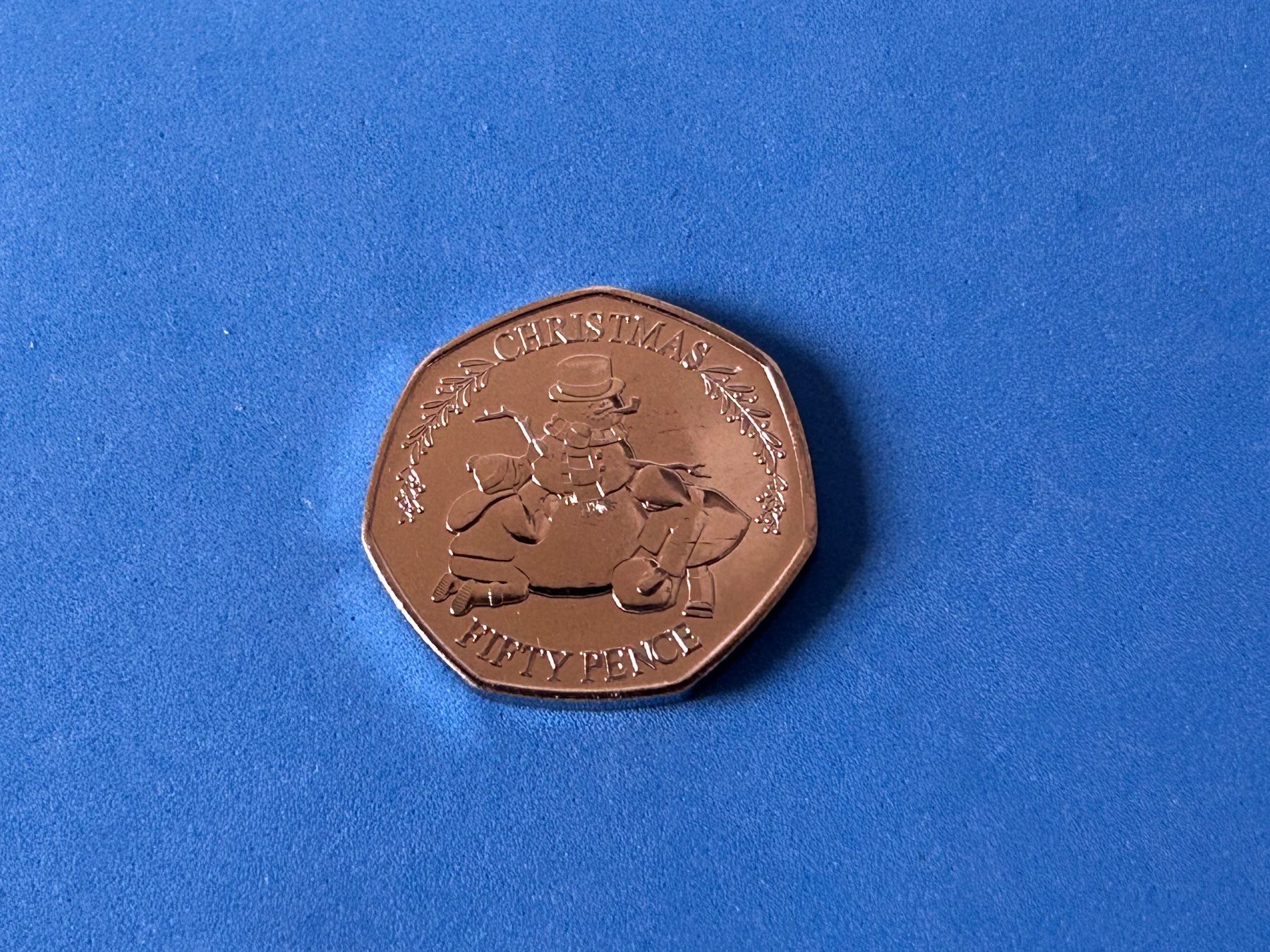Tutti le monete: Gibraltar - 50 pence - Christmas 2023 UNC – Nuovo (secondo la descrizione) da Corcelles NE venduto da AJKader 8
