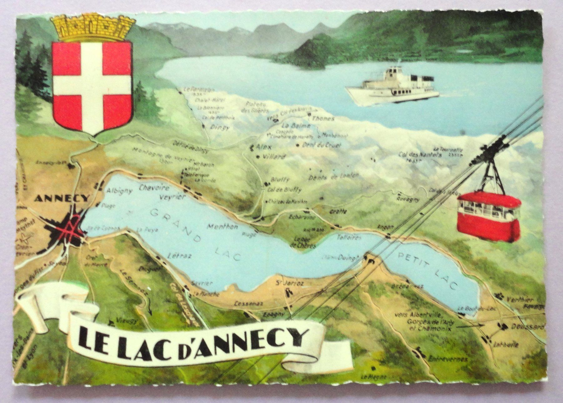 Cartoline postali: Lac d' Annecy - Panorama – Usato da Fétigny venduto da Billy2miny