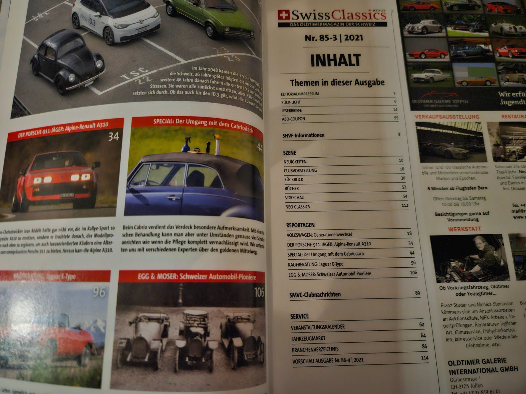 Jaguar Accessori per altri veicoli: Swissclassics 3/21 VW Käfer Golf E Type Alpine A310 Egg xa – Usato da Flawil venduto da sr1_f6st 1