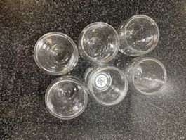 Doppelwandige Gläser Set 6 Stk. Glas neuwertig