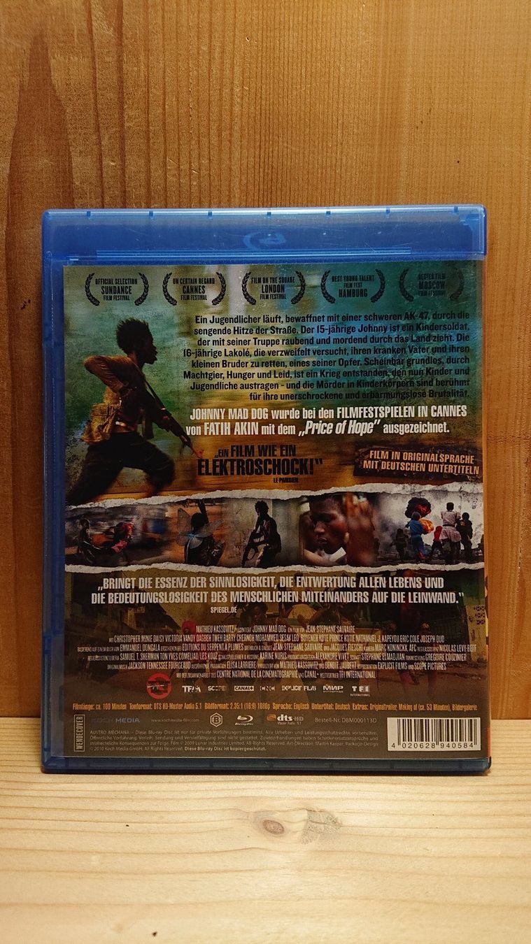 Tutti i DVDs: JOHNNY MAD DOG Blu-Ray – Usato da Wilderswil venduto da Exebub 1