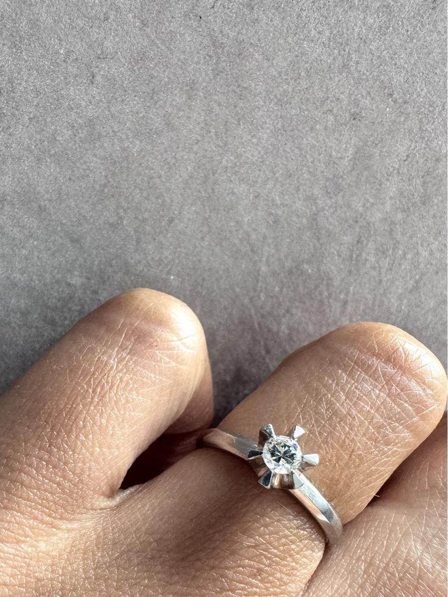 Ringe: Diamant Solitär Ring Diamantring aus Platin 0.28ct – Gebraucht aus Kriens von hannaandkiko 7