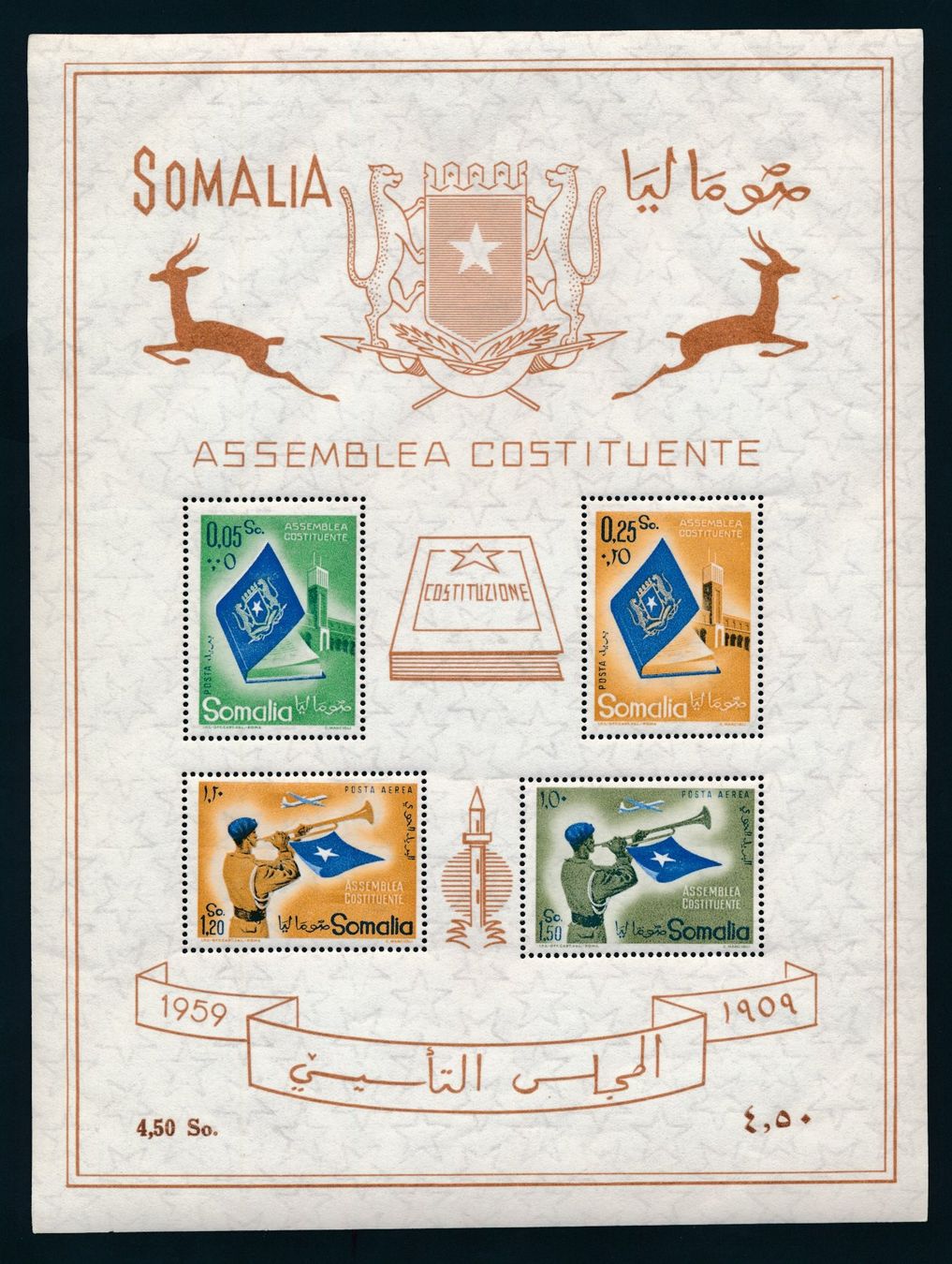 Tutti i francobolli: Italienisch - Somaliland Bl. 1 ** – Nuovo (secondo la descrizione) da Bonau venduto da Profila3