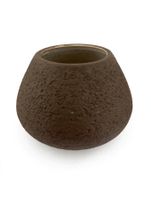 Wabi Sabi Übertopf Lava Keramik braun 18cm - Japandi Vase
