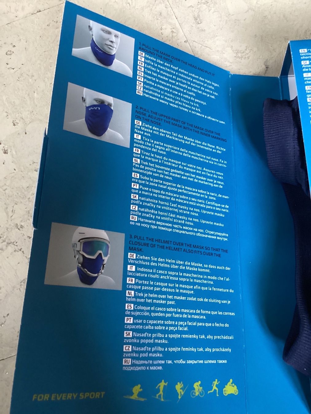 Protezione per viso e udito: Community Maske Winter, UYN, neu – Nuovo e nell'imballaggio originale da Wassen UR venduto da SABDOM 2