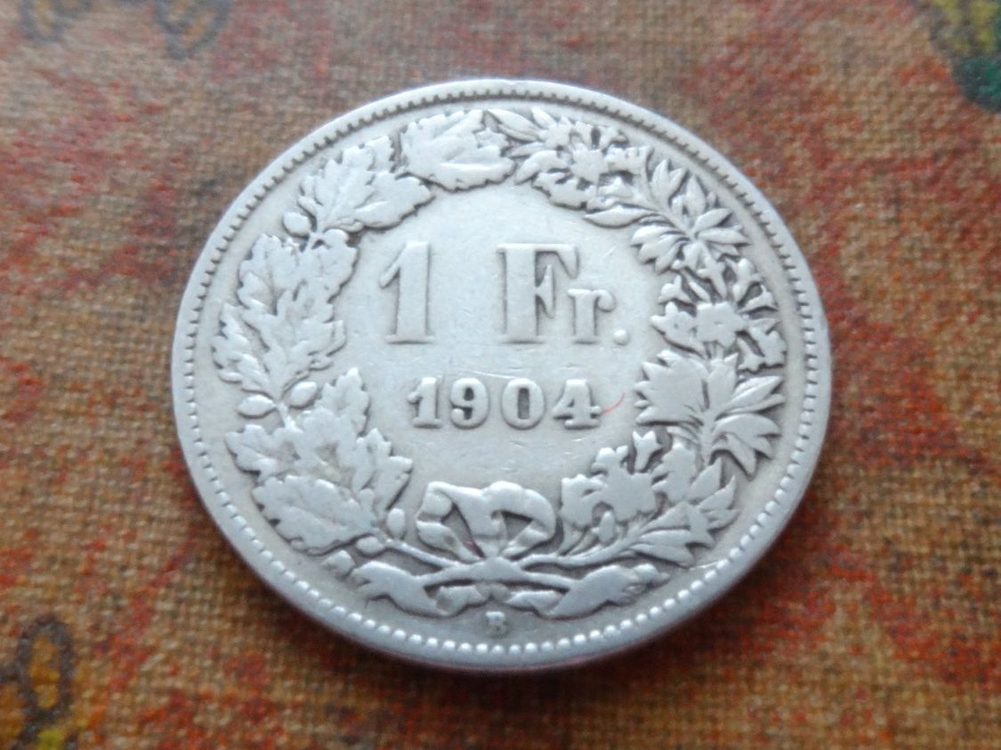 Tutti le monete: 1 Fr. 1904  (Y) – Usato da Romanel-sur-Lausanne venduto da Swift13