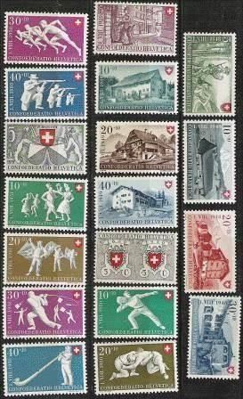 Alle Briefmarken: PP 1948-1951 kpl. postfrisch – Neu (gemäss Beschreibung) aus Lausanne von Whorvath