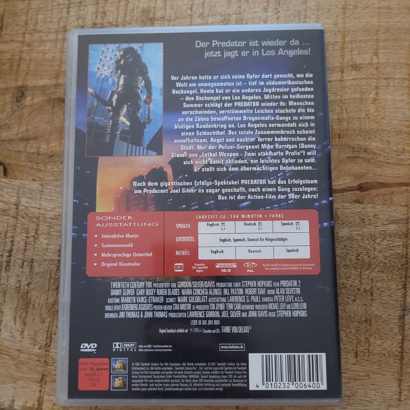 Tutti i DVDs: Predator 2 dvd Danny Glover – Usato da Volketswil venduto da uffdu 1