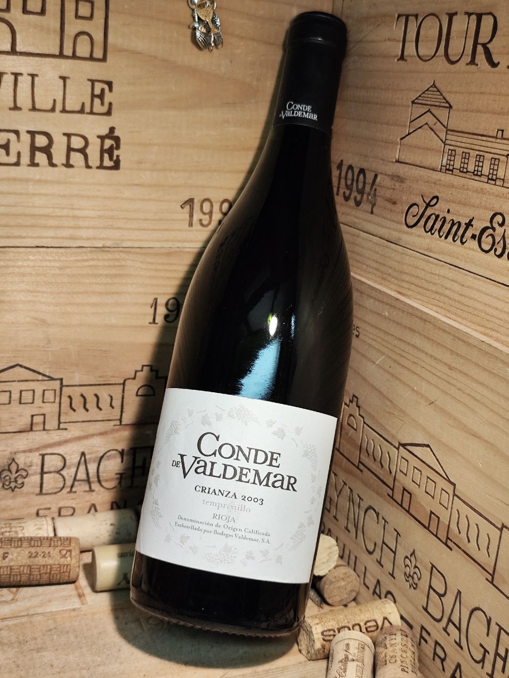 Rioja Vino: 2003 Rioja Conde de Valdemar DOC – Nuovo e nell'imballaggio originale da Büsserach venduto da Vintage-vins