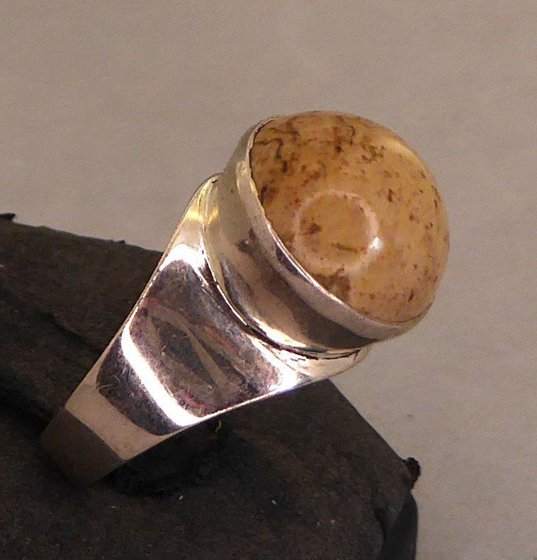 Anelli: Ring 800 Silber mit echtem Achat Stein vor 1985 – Usato da Muri AG venduto da Lineli2020 2