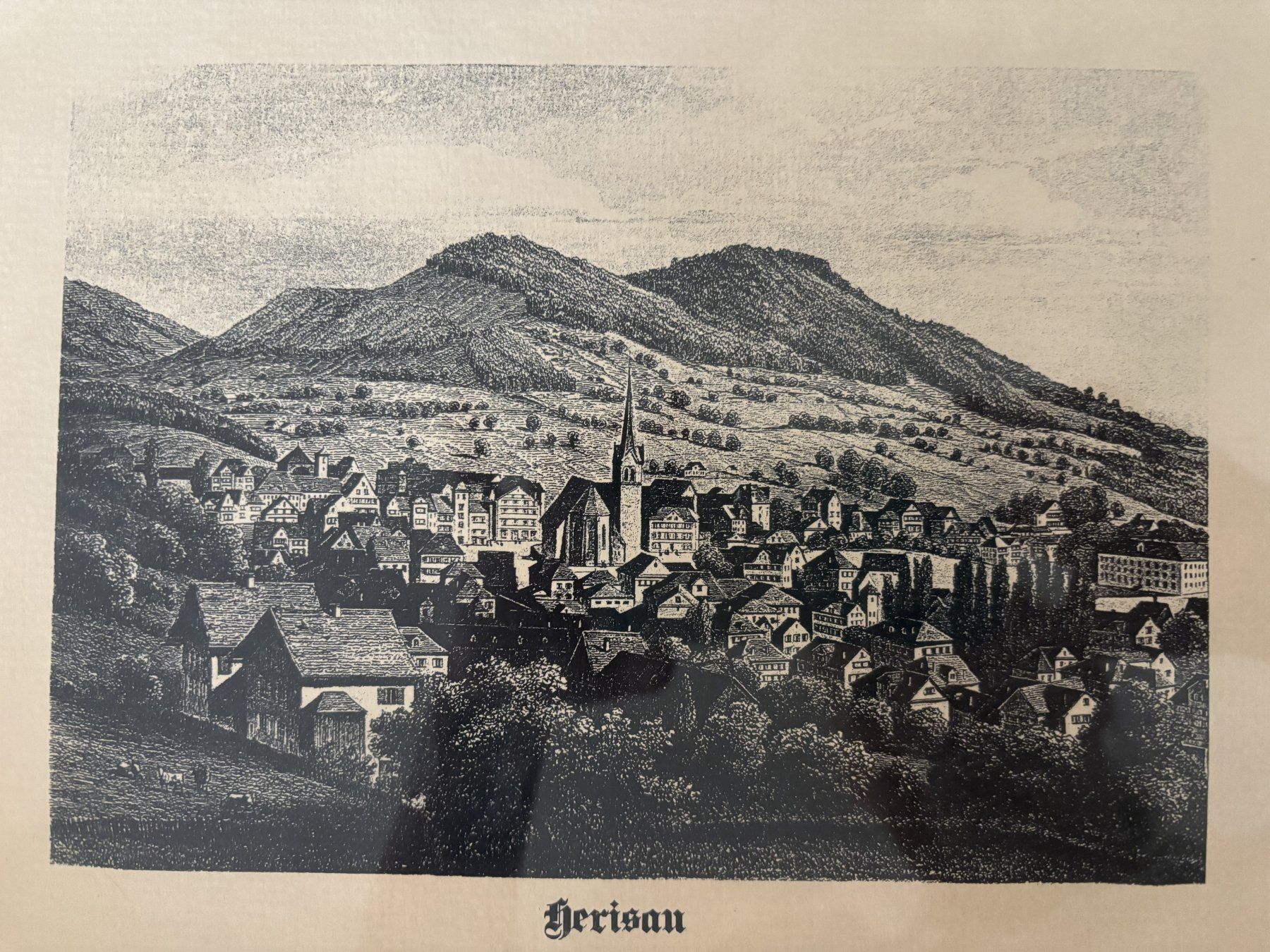 Grafica & Litografie: Herisau Lithographie, gerahmt, Top Zustand – Usato da Urdorf venduto da Muluk