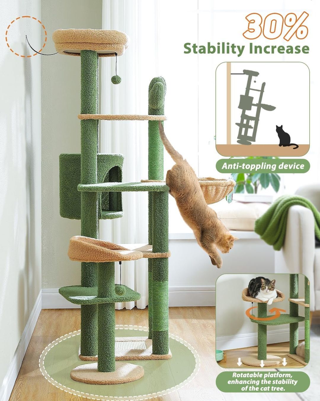 Kratzbaum Kletterbaum Katzenbaum 150cm, Katzenhaus Kaktus (Neu und  originalverpackt) in Zrich fr CHF 124.9  mit Lieferung auf Ricardo kaufen