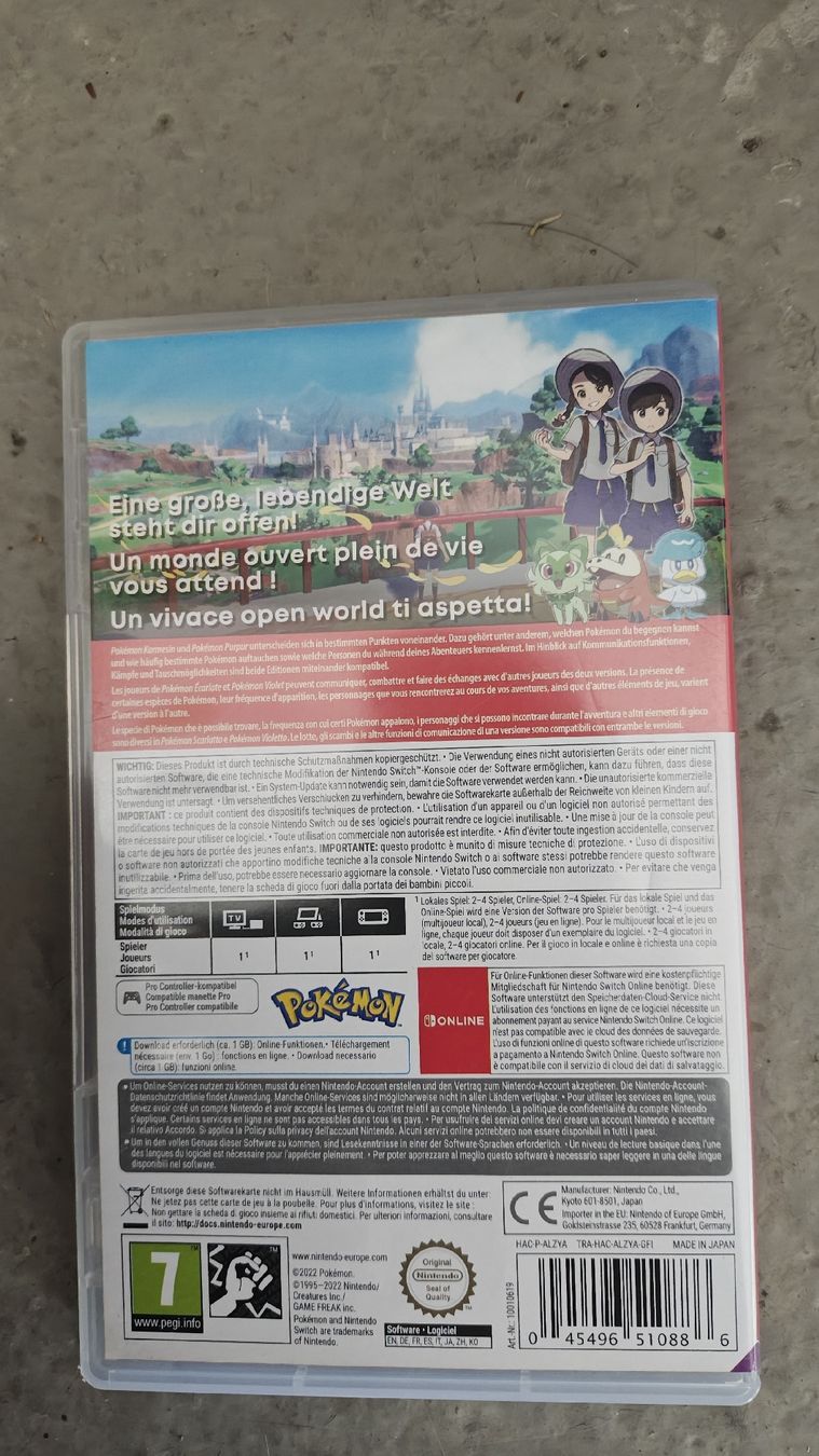 Pokémon Giochi: Pokémon Purpur - Nintendo Switch – Usato da Montagnola venduto da mattbert86 1
