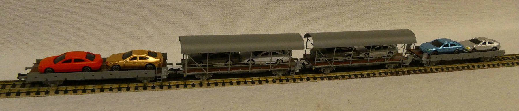 Liliput Modelleisenbahnen: Liliput Autowagen mit 8 PW – Neu und originalverpackt aus Rupperswil von Ropi03