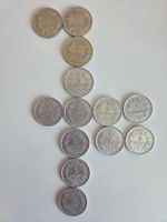 Lot 13x 5 Francs Münzen Frankreich 1933 - 1950