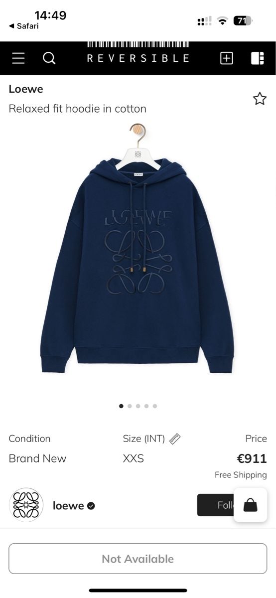 Loewe Pulls & Sweat-shirts: Loewe, hoodie, size xs, – Neuf (Voir description) à Küssnacht am Rigi par hor_dpb7 2