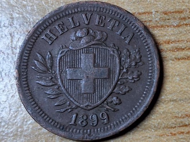 Tutti le monete: 1 Rappen 1899 - sehr schön! – Usato da Münchenstein venduto da purbach1 8