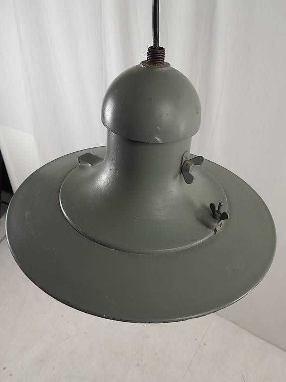 Lampen: Vintage Hängeleuchte Industrial Art grau anthrazit – Gebraucht aus Hittnau von v-v-onlineverkauf 3