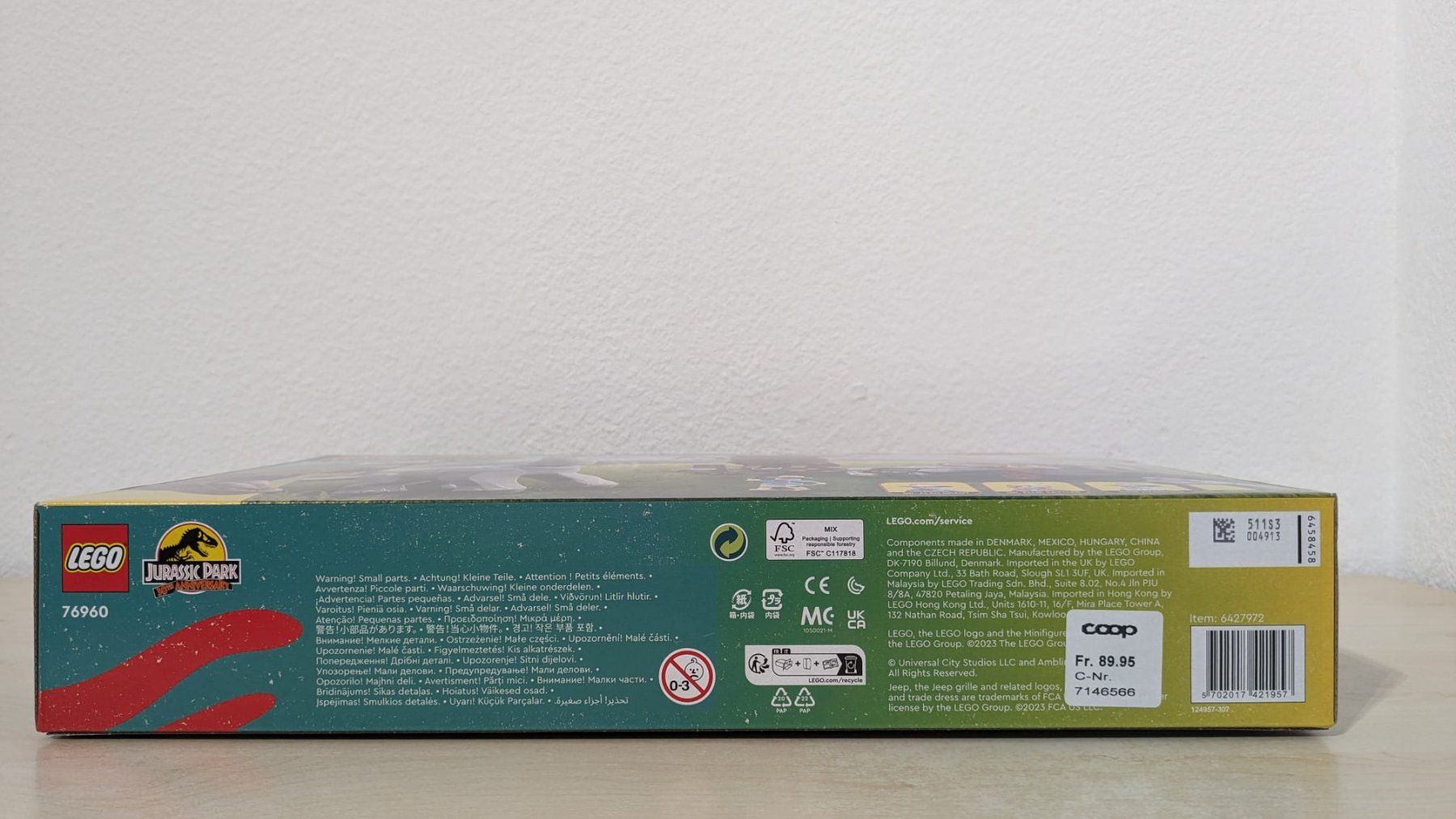 Lego Giocattoli: Lego Jurassic Park 76960 – Nuovo e nell'imballaggio originale da Hergiswil NW venduto da ToysandMore 4