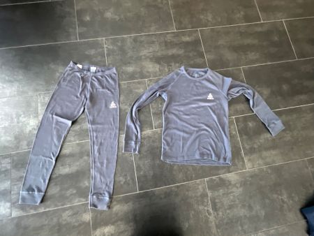 Odlo Funktionsunterwäsche Set grau gebraucht 140/152