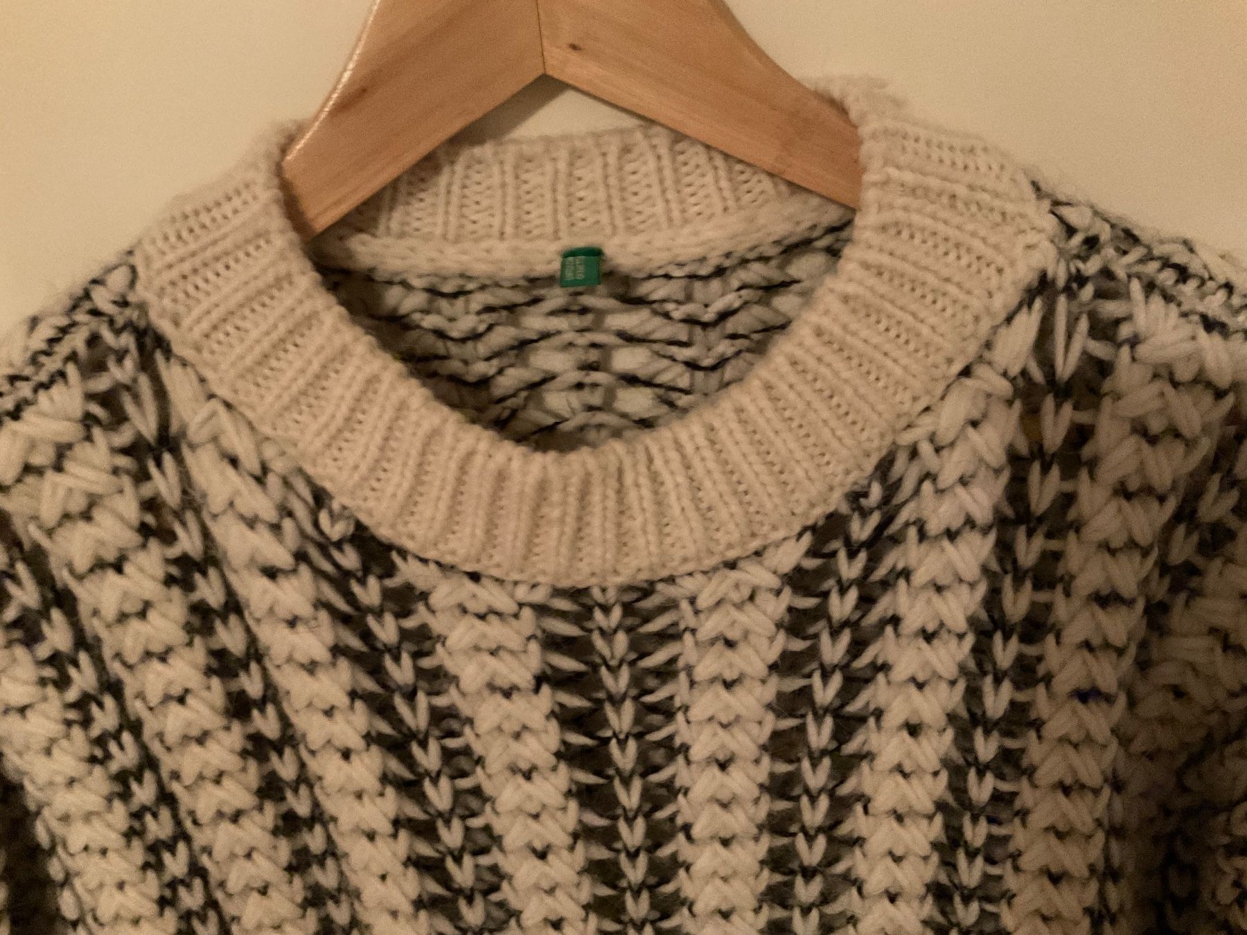 Benetton Pulls & Sweat-shirts: Wolle Alpaka oversize Pullover Gr S Hellgrau Neuwertig – Neuf (Voir description) à Urdorf par alda02 1