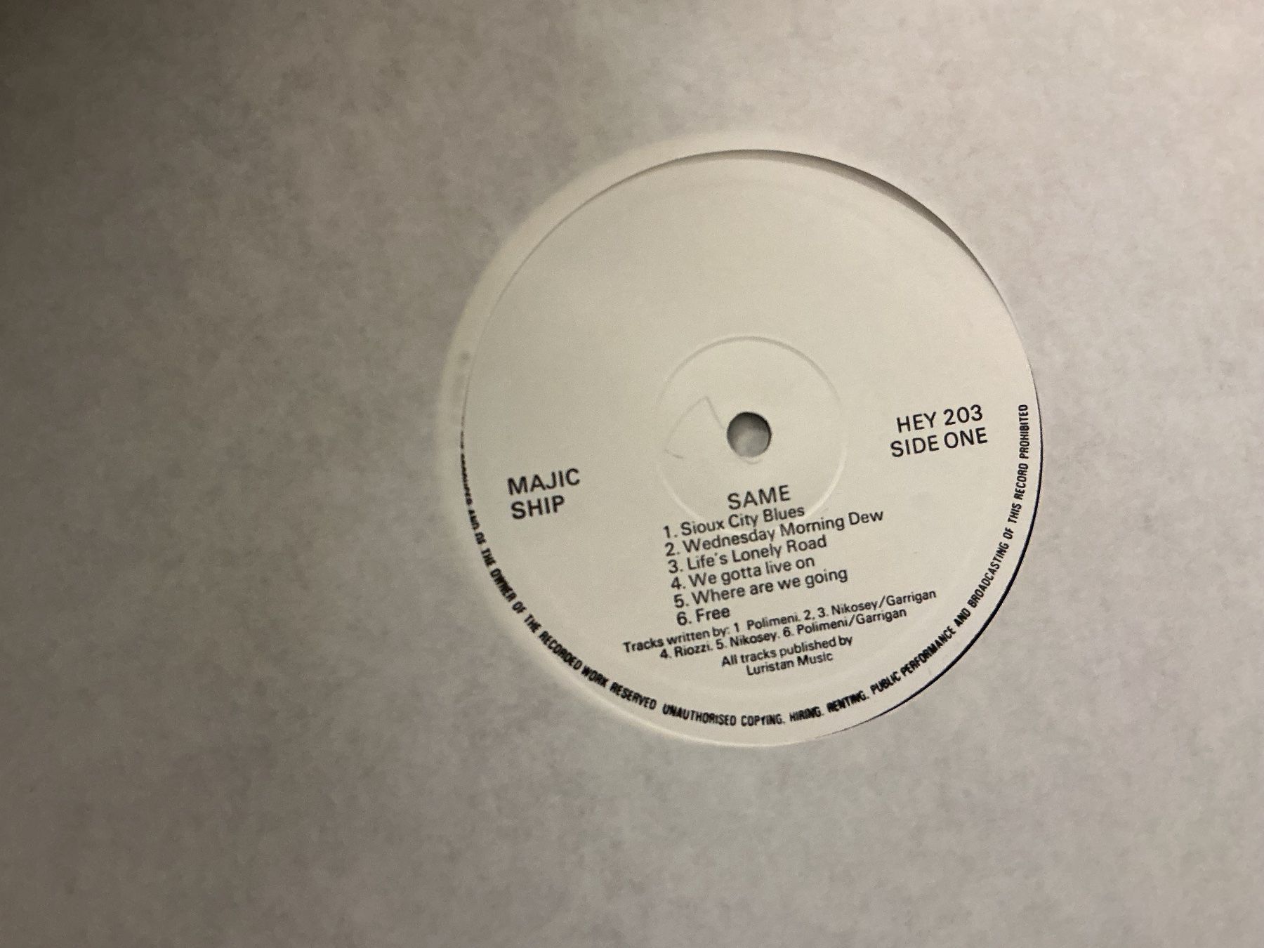 Dischi in vinile: Majic Ship LP – Usato da Winterthur venduto da Tumko-Vinyl 1