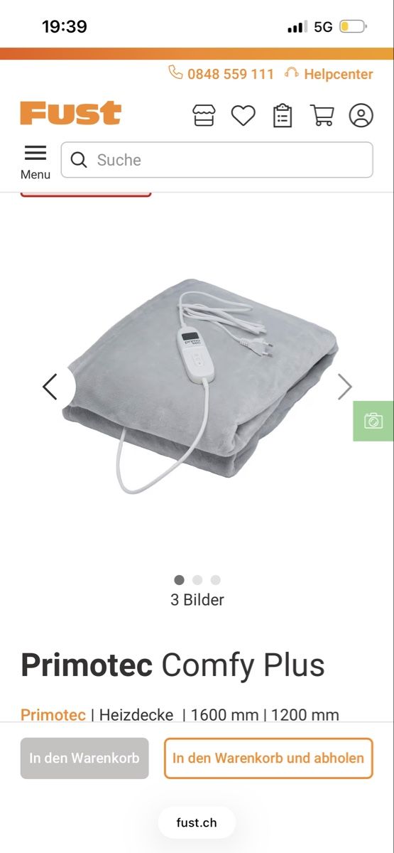 Decken: Verkauf bis 6.8! Originalverpackt: Comfy Plus Heizdecke – Neu und originalverpackt aus Wald ZH von vivian__ 3