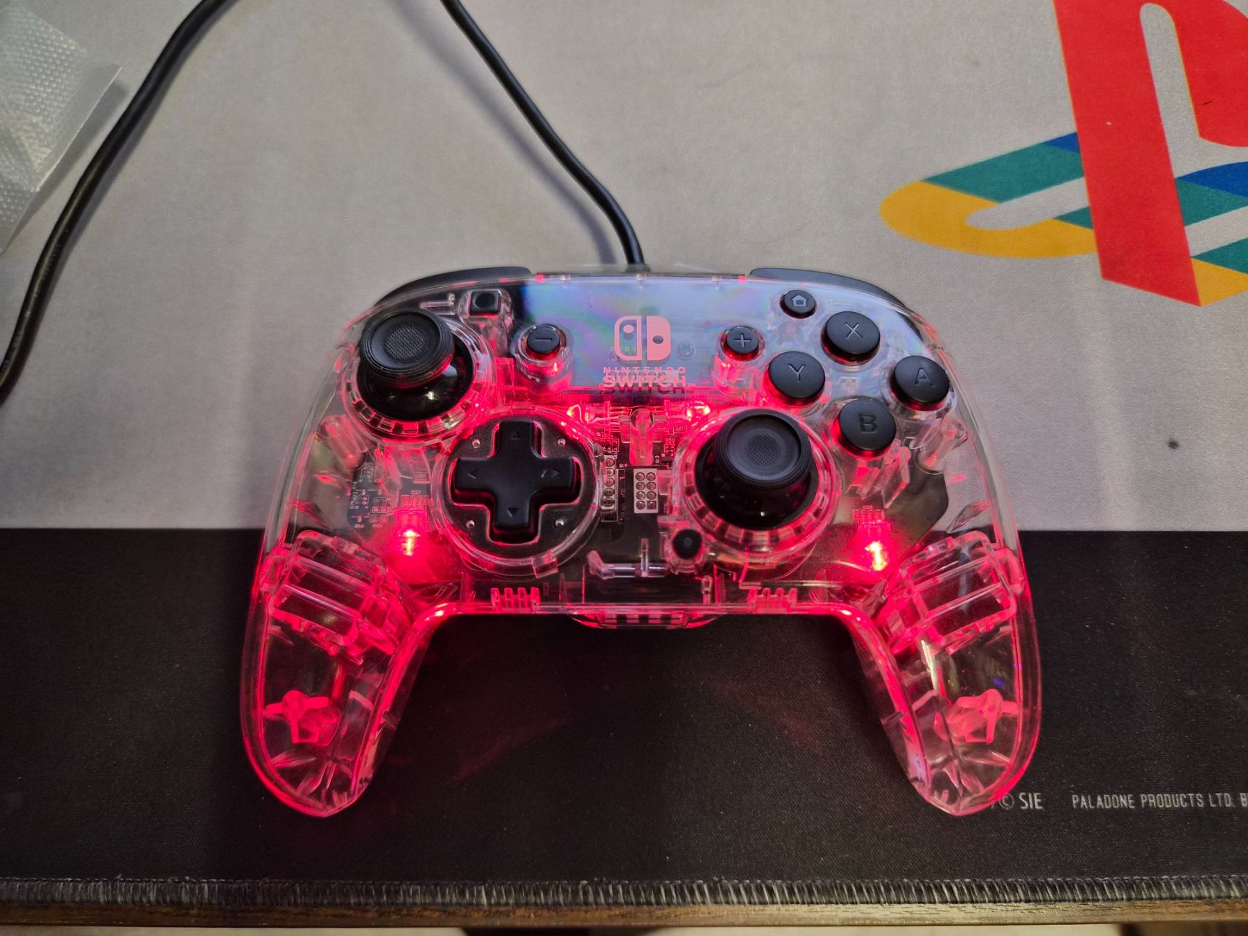 Nintendo Controller: Nintendo Switch Pro Controller transparent Gehäuse Ink Lade. – Usato da Zürich venduto da Joselito0 4