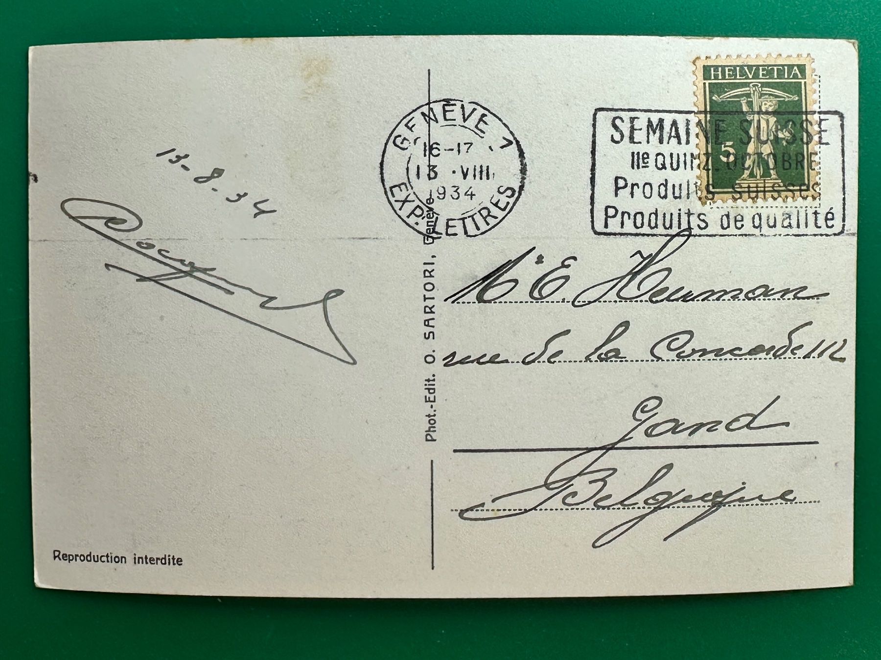 Cartoline postali: Genève - Quai et Ville – Usato da Steg VS venduto da danwer74 1
